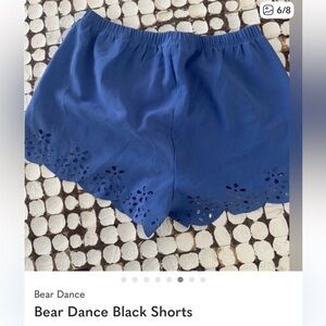 Bear Dance Blue High Waist Shorts